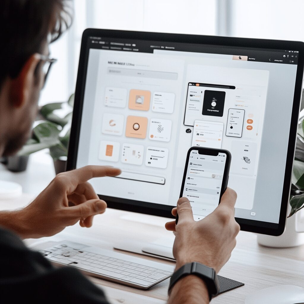 experience utilisateur ordinateur et mobile